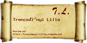 Trencsényi Lilla névjegykártya