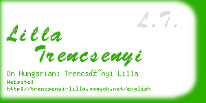 lilla trencsenyi business card